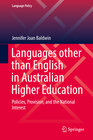 Buchcover Languages other than English in Australian Higher Education