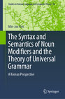 Buchcover The Syntax and Semantics of Noun Modifiers and the Theory of Universal Grammar