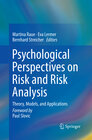 Buchcover Psychological Perspectives on Risk and Risk Analysis