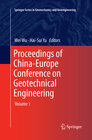 Buchcover Proceedings of China-Europe Conference on Geotechnical Engineering