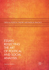 Buchcover Essays Reflecting the Art of Political and Social Analysis