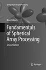 Buchcover Fundamentals of Spherical Array Processing
