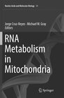 Buchcover RNA Metabolism in Mitochondria