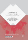 Buchcover Learning in Public Policy