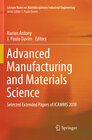 Buchcover Advanced Manufacturing and Materials Science