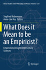 Buchcover What Does it Mean to be an Empiricist?