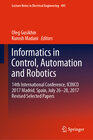 Buchcover Informatics in Control, Automation and Robotics