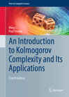 Buchcover An Introduction to Kolmogorov Complexity and Its Applications