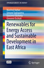 Buchcover Renewables for Energy Access and Sustainable Development in East Africa