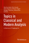 Buchcover Topics in Classical and Modern Analysis