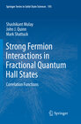 Buchcover Strong Fermion Interactions in Fractional Quantum Hall States