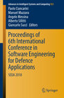 Buchcover Proceedings of 6th International Conference in Software Engineering for Defence Applications