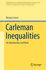 Buchcover Carleman Inequalities