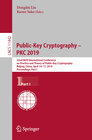Buchcover Public-Key Cryptography – PKC 2019