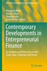 Buchcover Contemporary Developments in Entrepreneurial Finance
