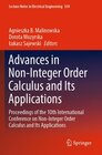 Buchcover Advances in Non-Integer Order Calculus and Its Applications