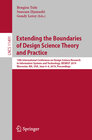 Buchcover Extending the Boundaries of Design Science Theory and Practice