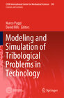 Buchcover Modeling and Simulation of Tribological Problems in Technology