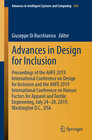 Buchcover Advances in Design for Inclusion