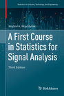 Buchcover A First Course in Statistics for Signal Analysis