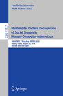 Buchcover Multimodal Pattern Recognition of Social Signals in Human-Computer-Interaction