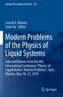 Buchcover Modern Problems of the Physics of Liquid Systems