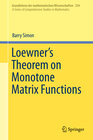 Buchcover Loewner's Theorem on Monotone Matrix Functions