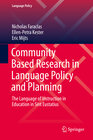 Buchcover Community Based Research in Language Policy and Planning