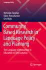 Buchcover Community Based Research in Language Policy and Planning