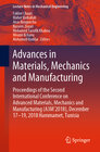 Buchcover Advances in Materials, Mechanics and Manufacturing