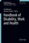 Buchcover Handbook of Disability, Work and Health