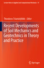 Buchcover Recent Developments of Soil Mechanics and Geotechnics in Theory and Practice