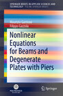 Buchcover Nonlinear Equations for Beams and Degenerate Plates with Piers