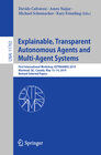 Buchcover Explainable, Transparent Autonomous Agents and Multi-Agent Systems