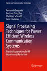 Buchcover Signal Processing Techniques for Power Efficient Wireless Communication Systems