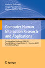 Buchcover Computer-Human Interaction Research and Applications