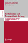 Buchcover Mathematical and Computational Oncology