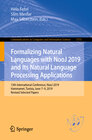 Buchcover Formalizing Natural Languages with NooJ 2019 and Its Natural Language Processing Applications