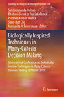 Buchcover Biologically Inspired Techniques in Many-Criteria Decision Making