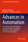 Buchcover Advances in Automation