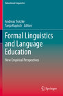 Buchcover Formal Linguistics and Language Education