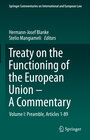 Buchcover Treaty on the Functioning of the European Union - A Commentary