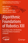 Buchcover Algorithmic Foundations of Robotics XIII