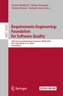Buchcover Requirements Engineering: Foundation for Software Quality