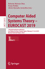 Buchcover Computer Aided Systems Theory – EUROCAST 2019