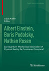 Buchcover Albert Einstein, Boris Podolsky, Nathan Rosen