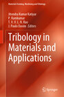 Buchcover Tribology in Materials and Applications