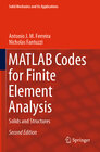 Buchcover MATLAB Codes for Finite Element Analysis