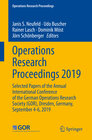 Buchcover Operations Research Proceedings 2019