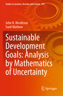 Buchcover Sustainable Development Goals: Analysis by Mathematics of Uncertainty